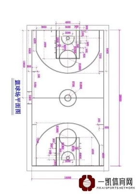 篮球场场地尺寸平面图详解（从规格到细节，全面解读篮球场设计）-第2张图片-www.211178.com_果博福布斯